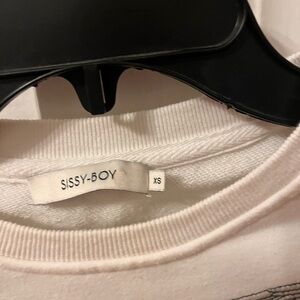 Women's White Crew Neck Sweater